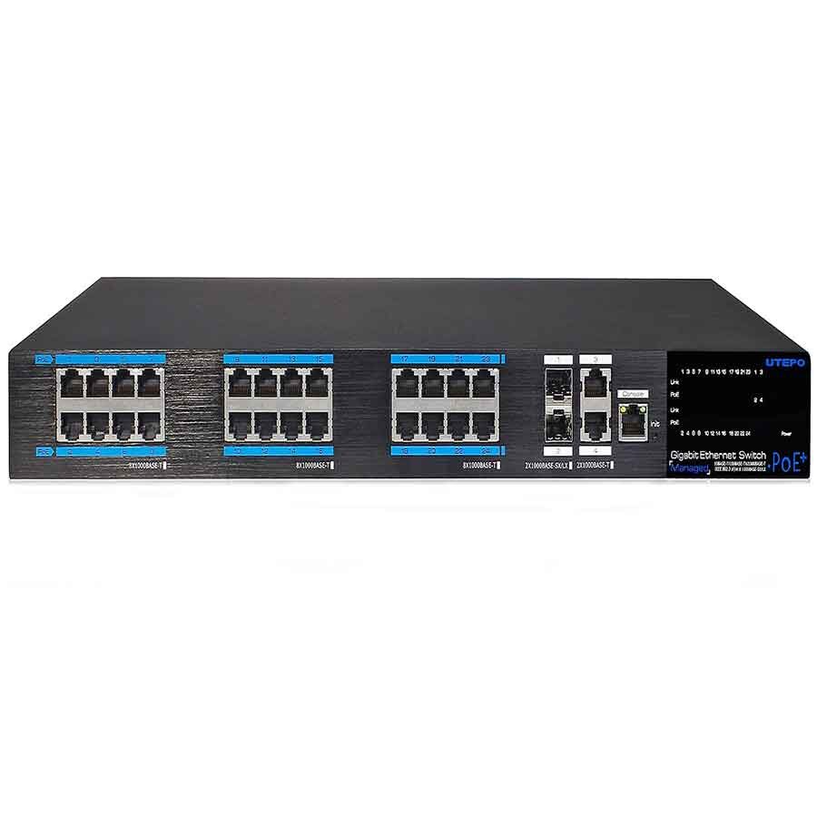 سوییچ شبکه یوتپو مدل UTP7524GE-POE-A1